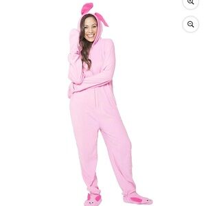 A Christmas Story Womens' One Piece Bunny Pajama Costume Union Suit